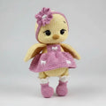 Handmade Crochet Chick Toy in Pink Dress
