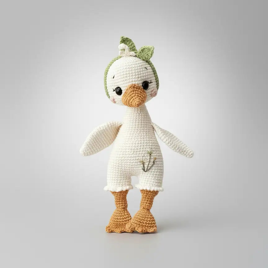 Handmade Crochet Duck Toy