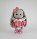 Handmade Crochet Long Ear Bunny Toy in Grey