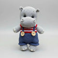 Handmade Crochet Hippo Toy