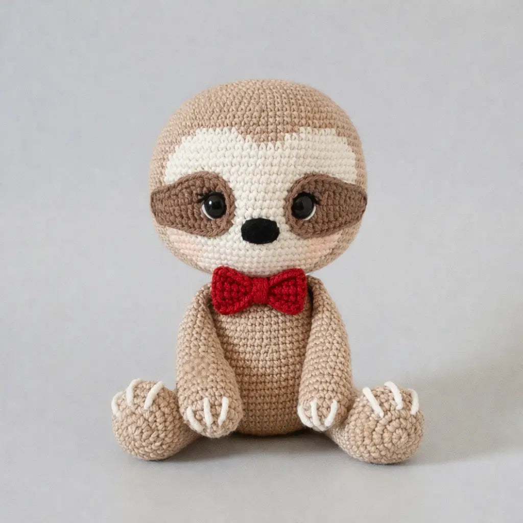 Handmade Crochet Sloth Toy