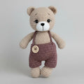 Handmade Crochet Teddy Bear Toy in Jumpsuit