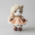 Handmade Crochet Horse Toy in Peach Skirt