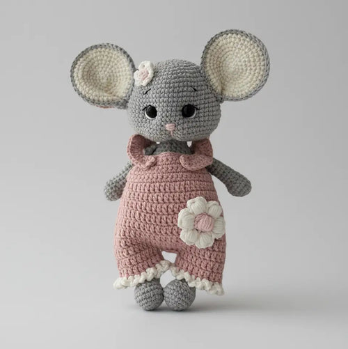 Handmade Crochet Big Ears Mouse Toy