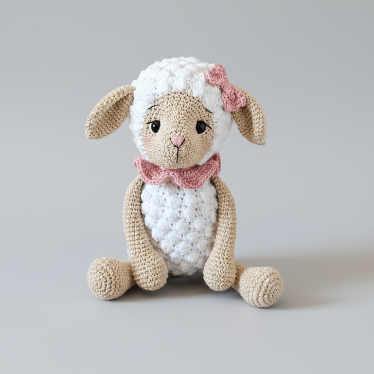 Handmade Crochet Sheep Toy