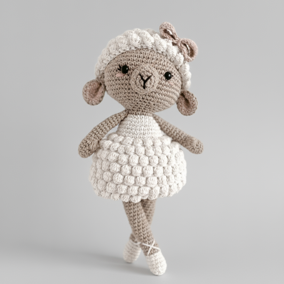 Handmade Crochet Sheep Doll Toy